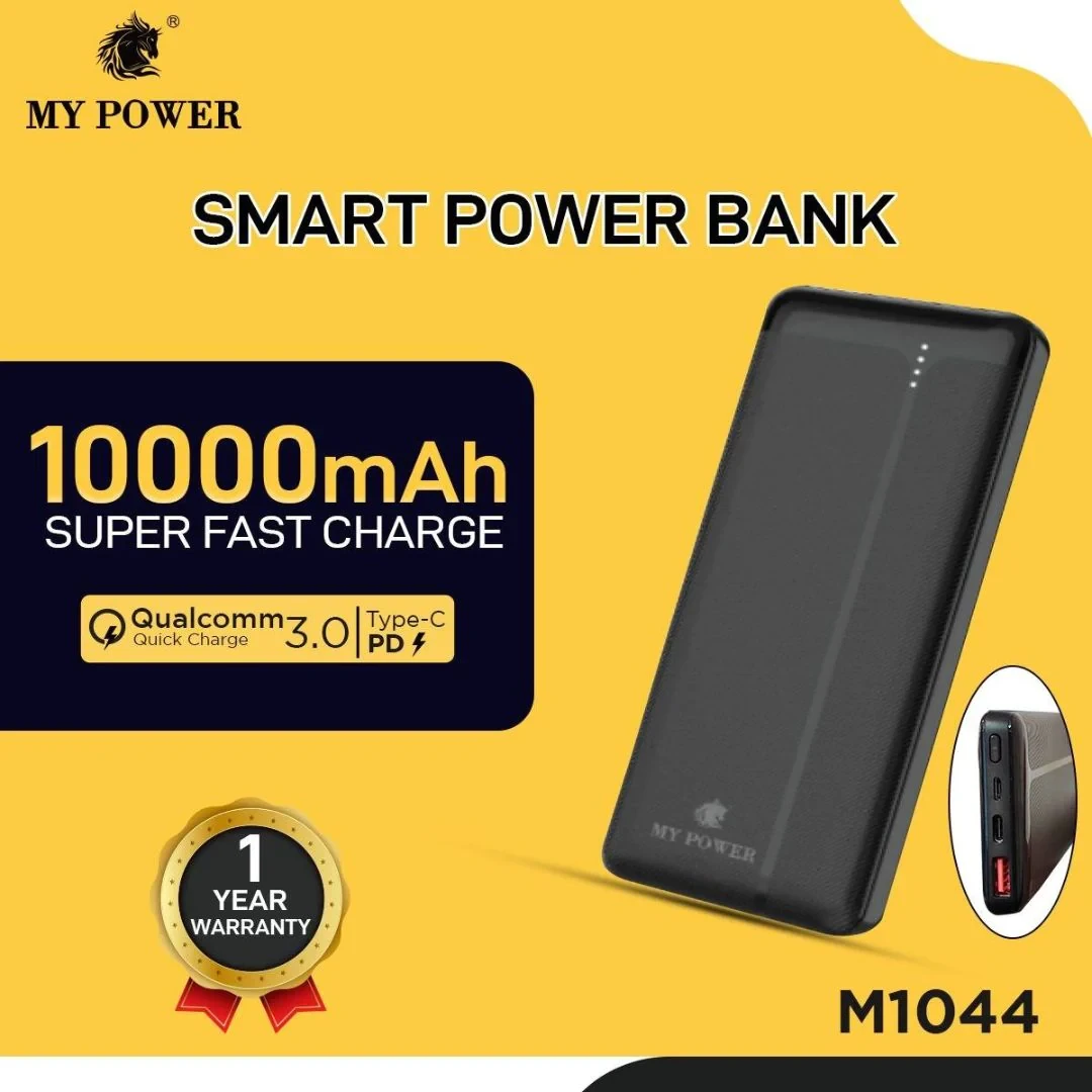 My Power 10000mah Power Bank m1044, Fast Charging Power Bank