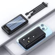 Mypower 20000mAh Solar Powerbank Cable attatched Type-c Input M293sl