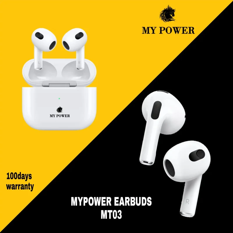 My Power Earbuds Mt03, Bluetooth Earbuds, Wireless Earbuds