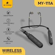 My Power Bluetooth Earphone, My-111A, Neckband, Wireless Headset