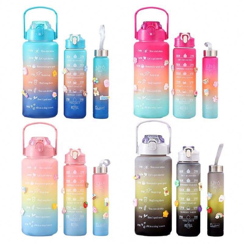 3 in 1 Water Bottle Set Sports And Viral Bottle