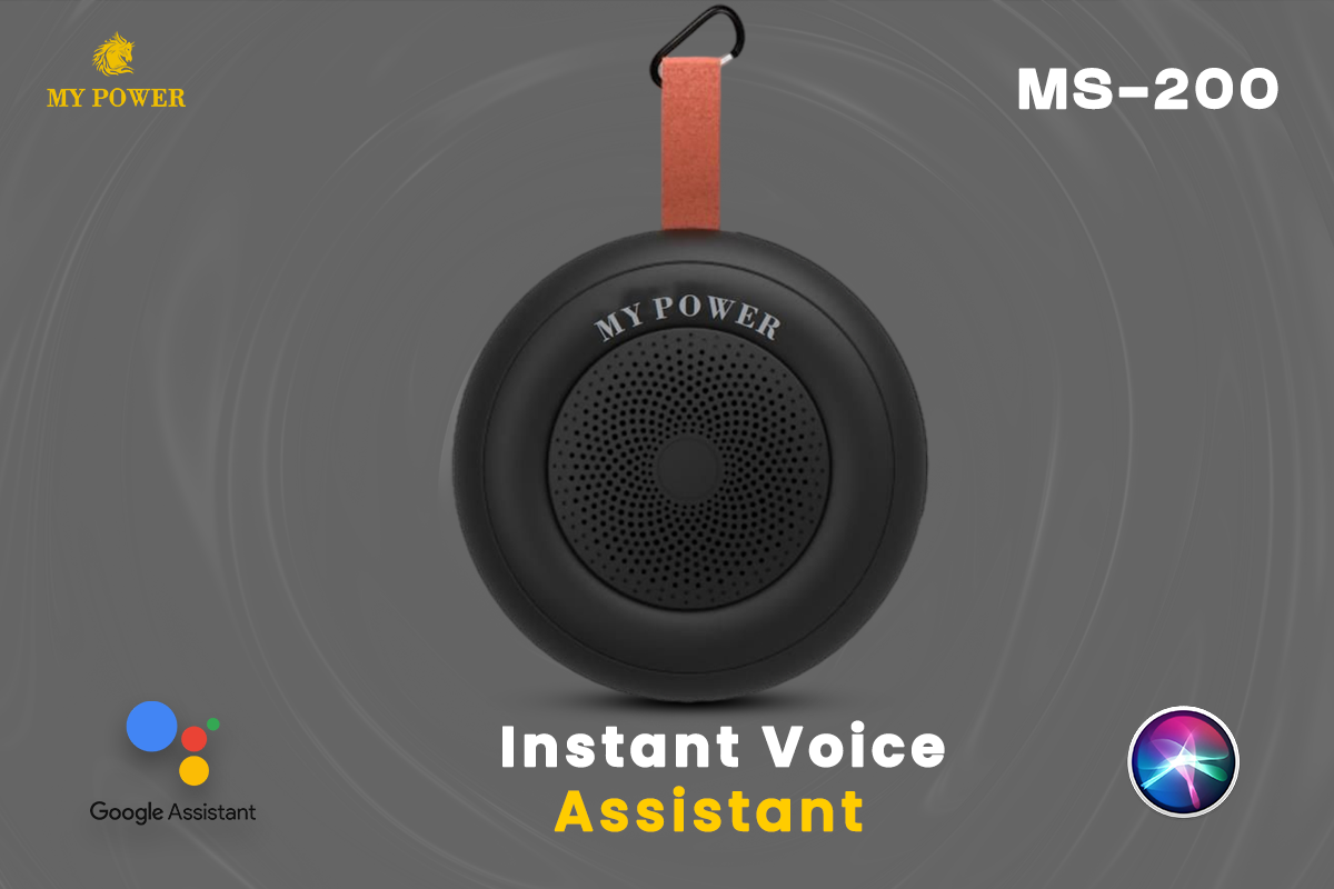 MyPower MS200 Portable Bluetooth speaker, Waterproof Speaker, High Sound Quality, Small size Black Color Speaker MS200