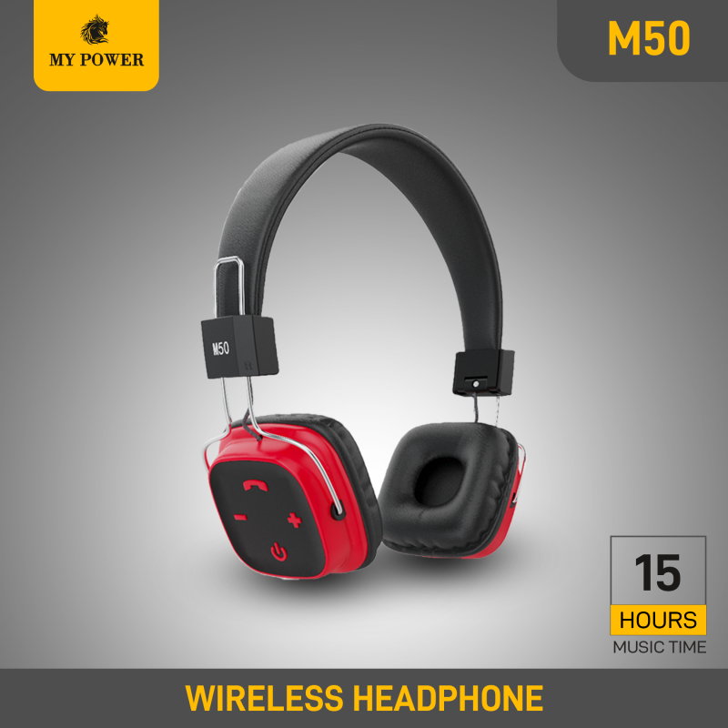 My Power Bluetooth Headphone, Bluetooth Headset, M50, Wireless Headphone, High Bass Headphone