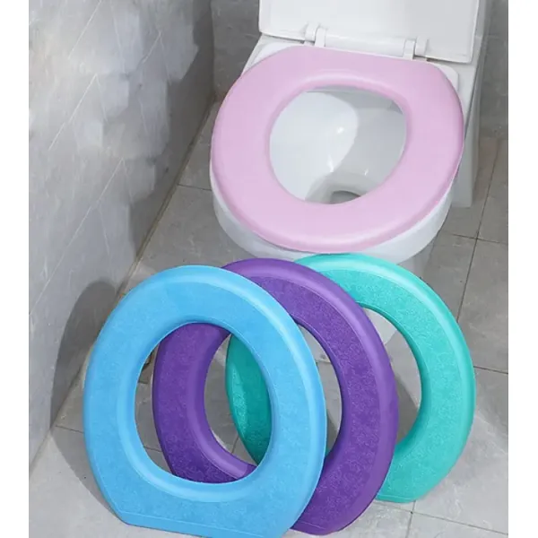 Universal EVA Waterproof Toilet Cover Reusable Removable Self-adhesive Bathroom Toilet Seat Pad - Toilet Cover