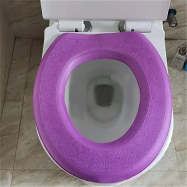 Universal EVA Waterproof Toilet Cover Reusable Removable Self-adhesive Bathroom Toilet Seat Pad - Toilet Cover