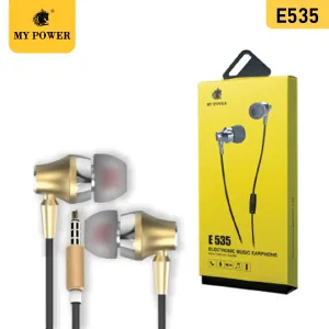 MY Power Best quality Music Earphone E535, Highbase-With Mic,For All Mobile Devices