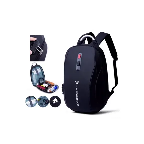 Rider Laptop Bag Wiersoon Waterproof Anti theft Backpack with Number Locking System for Men Women