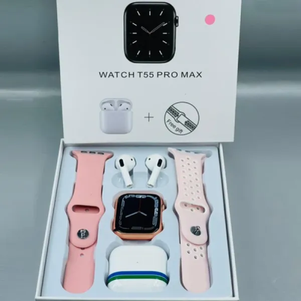 T55 Pro Max Smart Watch Combo