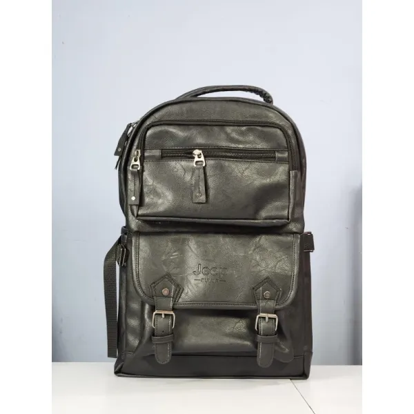 Jeep PU Leather Bag For School College And Office |Laptop Bag For Official Use