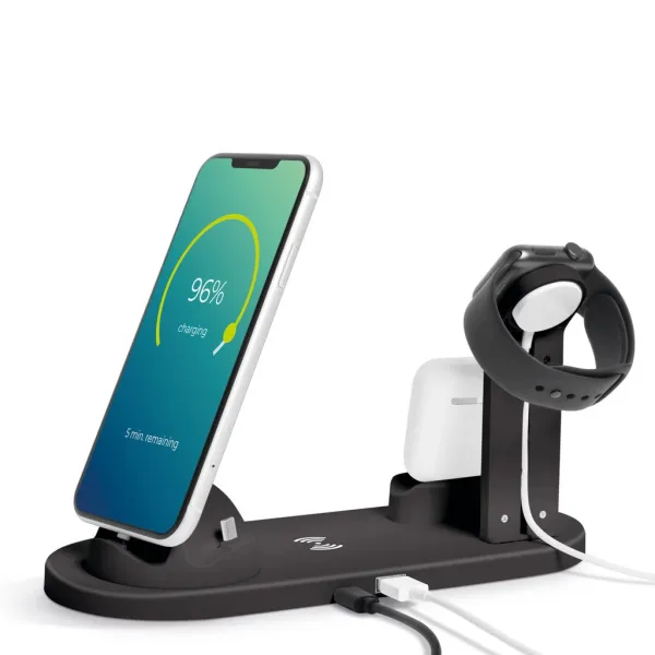 Multi-Function Wireless Charging Stand For ios & Android Devices