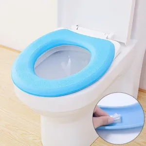 Universal EVA Waterproof Toilet Cover Reusable Removable Self-adhesive Bathroom Toilet Seat Pad - Toilet Cover