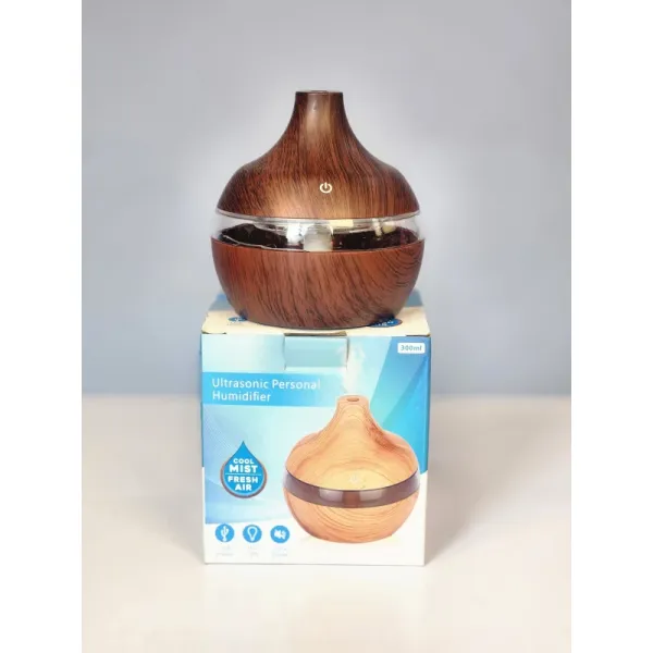 Wood Grain Household Humidifier Aroma Diffuser Atomizer USB