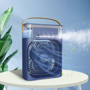 Mini Air Cooler Fan - Air Conditioner With Water and Ice Compartment