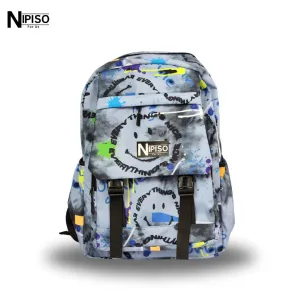 NIPISO Graffiti Printed Soft School College Trendy Hip-Hop Backpack With 16\
