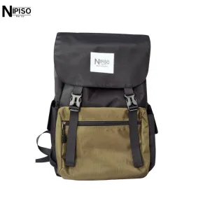 NIPISO Boulder Sack Black/Army Green for Men and Women ( Unisex ) Backpack with Laptop Compartment | Fashion Unisex Backpack