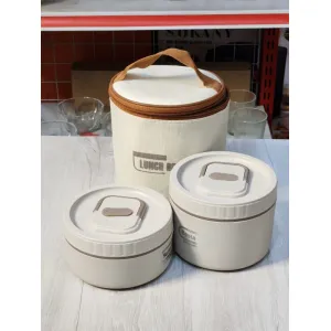 Large Capacity Stainless Steel Lunch Jar with Separated Compartments