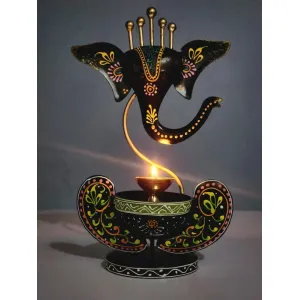 Ganesh Tea light Candle Holder for Home Decor 11 Inch