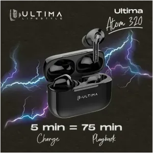 Ultima Atom 320 Wireless Earbuds With Massive Playback Of Upto 17 Hour