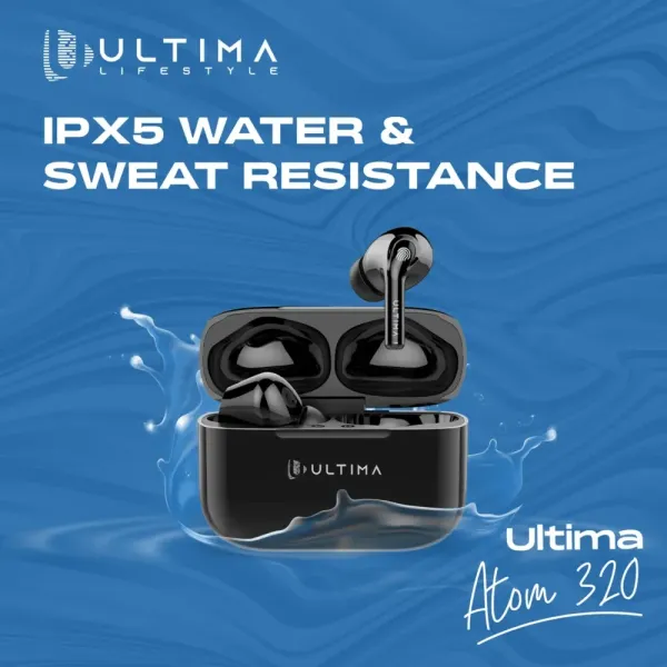 Ultima Atom 320 Wireless Earbuds With Massive Playback Of Upto 17 Hour