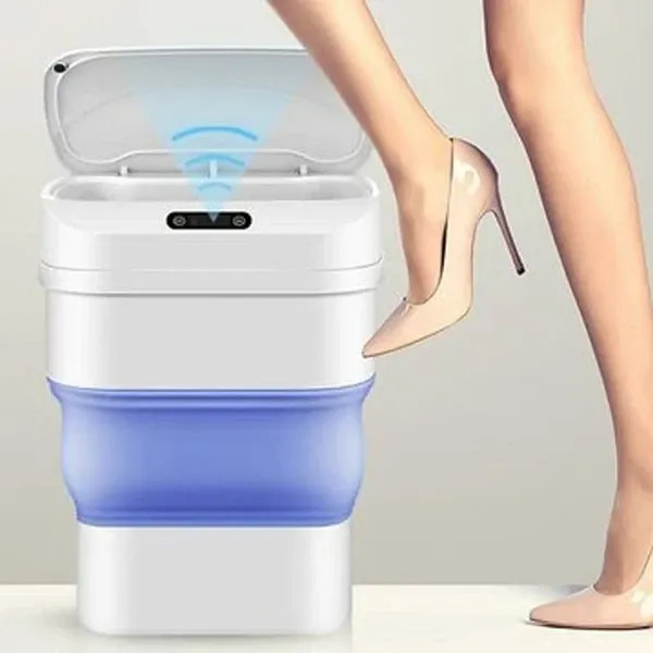 Intelligent Trash Can Automatic Sensor Dustbin Smart Sensor Electric Waste Bin Home Rubbish Can For Kitchen Bathroom Office Garbage