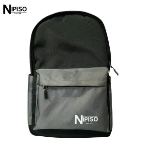NIPISO Capsule Pack Black/Ice Grey for Men Women Backpack | Fashion Nipiso Unisex Backpack with Padded Laptop Compartment