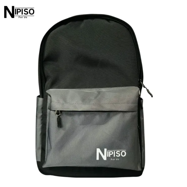 NIPISO Capsule Pack Black/Ice Grey for Men Women Backpack | Fashion Nipiso Unisex Backpack with Padded Laptop Compartment