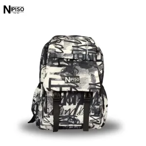 NIPISO Graffiti Printed Soft School College Trendy Hip-Hop Backpack With 16\
