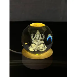 Ganesh Crystal Lamp