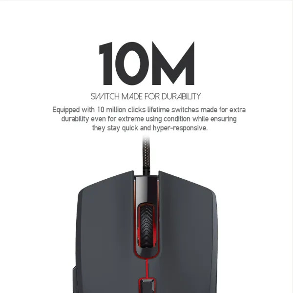 Mouse Gaming Macro Fantech VX7 Crypto RGB Gaming Mouse