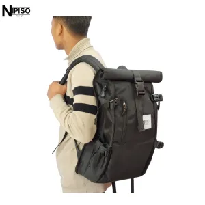 NIPISO Ghost Backpack For Men Women - Black | Fashion Stylish and Spacious Padded Laptop Compartment Backpack