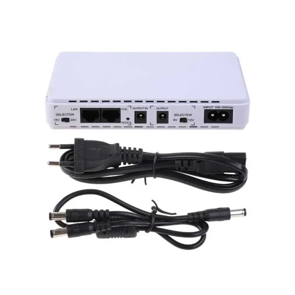 Smile Power White POE-430P Mini DC Ups Router Backup WIth Multifunction Network And 8800mAH