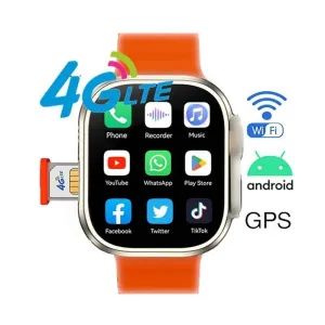 S8 Ultra 4g Android Smartwatch with Sim Cards & Wifi Cellular Connection / GPS Inbuilt Wifi Smart watch