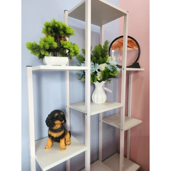 9 Potted Flower Stand Metal Body With Plyboard Holders