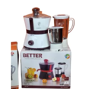 BETTER Garden Juicer | Slow Juicer for Nutrient-Rich Juice | Whole Fruit Chute | Easy Clean | 2-Year Warranty