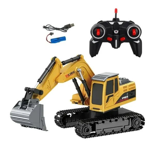 Remote Control Digger: Hydraulic Construction Vehicle Toy