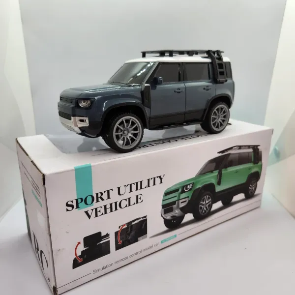 Remote Control Defender Truck with LED Lights & All-Terrain Capability