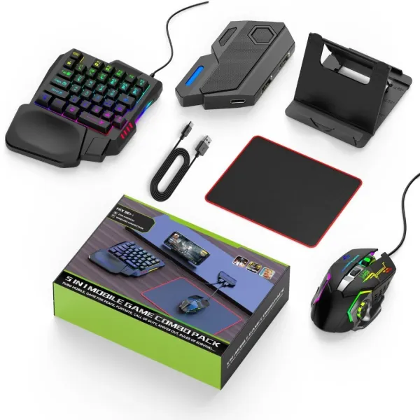5-in-1 RGB Mobile Gaming Combo