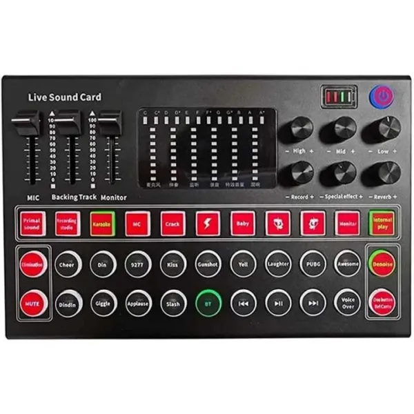 M9 Sound Card: Professional Audio Mixer for Live Streaming, Karaoke, and Recording