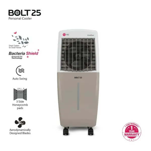 RG Khaitan Bolt 25L Personal Air Cooler - Compact & Efficient Cooling