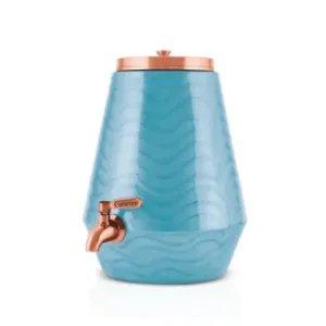 Unirize Copper Matka Diamond - 5000ml Pure Copper Water Storage Pot