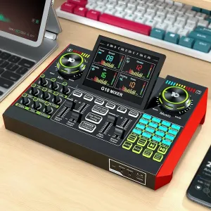 G10 Sound Card Board - Voice Changer & DJ Mixer for Live Streaming & Gaming