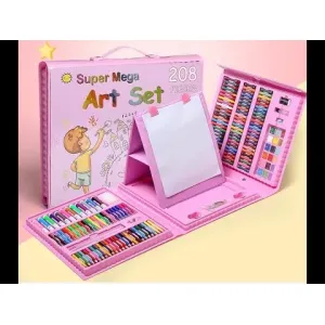 208-Piece Deluxe Kids Art Set & Drawing Supplies - All-in-One Painting & Artist Box