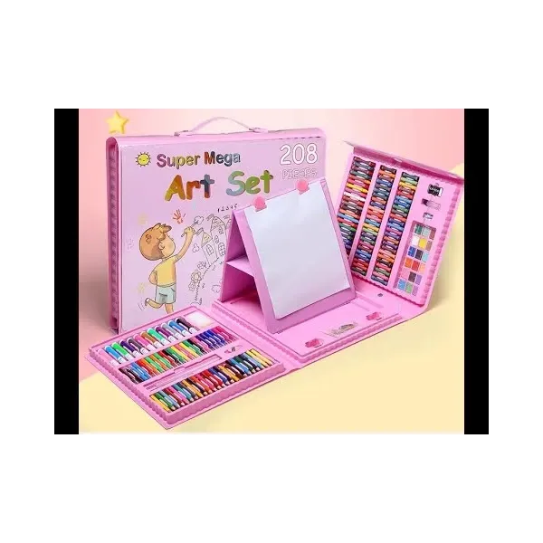 208-Piece Deluxe Kids Art Set & Drawing Supplies - All-in-One Painting & Artist Box