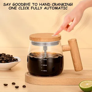 Electric Mixing Mug,Self Stirring Coffee Mug with Lid & Handle Home Office Stirring Cup,400ml Lightweight Self Mixing Cup High Speed Suitable for Coffee/Milk/Protein Powder