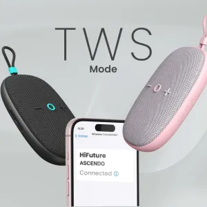 HiFuture Ascendo: 20W Portable Waterproof Speaker with 15-Hour Battery