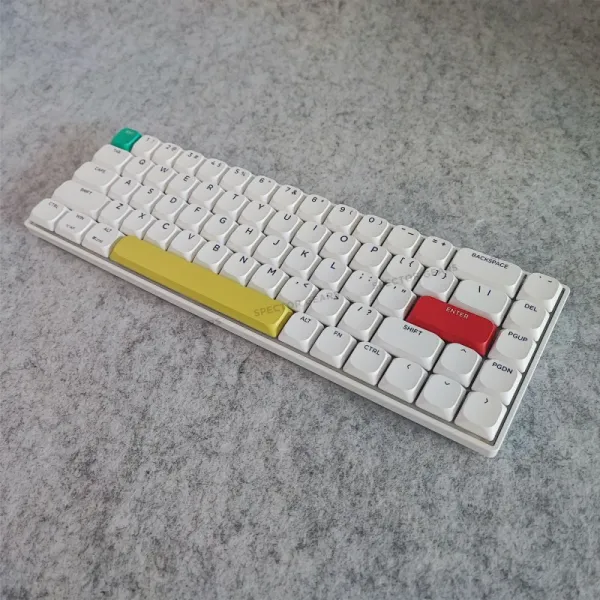 Xinmeng C68 Low-Profile Mechanical Keyboard - 3-Mode Wireless (BT/2.4G/USB-C), Hot-Swappable, PBT Keycaps & RGB for PC & Mac