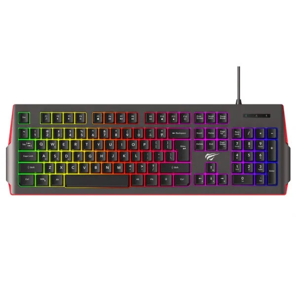 Havit Gamenote KB881L 60% Mechanical Gaming Keyboard - Red Switches, RGB Backlight & USB-C for PC & Mac