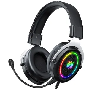 ONIKUMA X10 Gaming Headset - Immersive Audio with RGB Lighting & Detachable Mic
