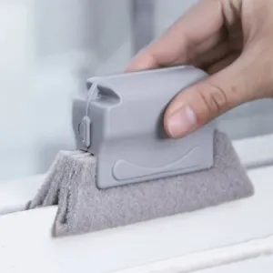 Multi-Purpose Window Cleaning Tool - Squeegee, Scrubber & Spray for Streak-Free Shine
