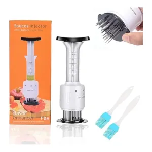 Multifunctional Meat Tenderizer Needle Stainless Steel Steak Meat Sauce Enhancer Injector Marinade Flavor Syringe Kitchen Tools